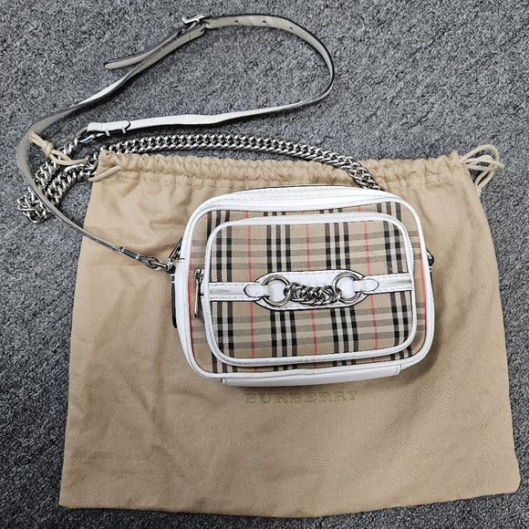 BURBERRY  1983 Check Link Camera Bag Multi - Picture 2 of 16